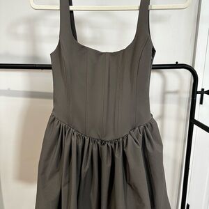 NWT! Zara Gray Corset Mini Dress